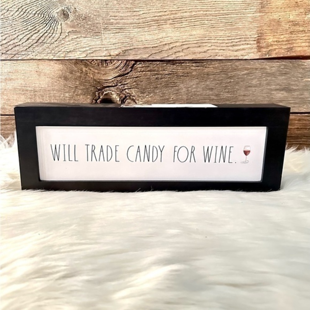 RAE DUNN | 🍷 Will Trade Candy for Wine Halloween Sign